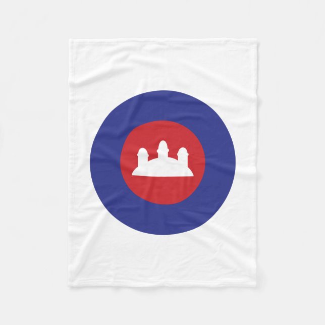 Cambodian Roundel Fleecedecke (Vorderseite)