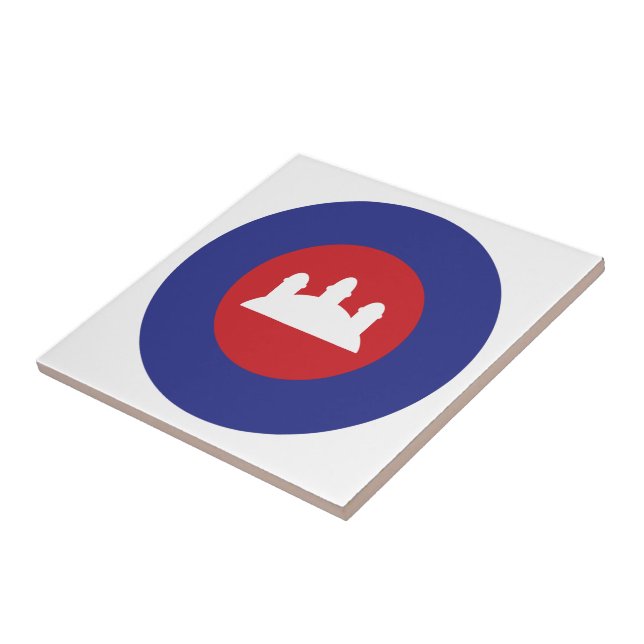 Cambodian Roundel Fliese (Seite)