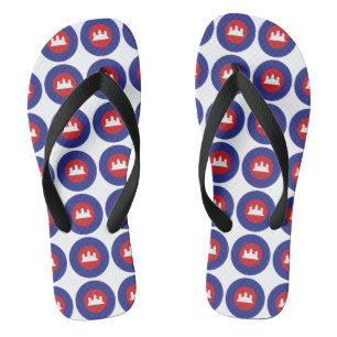 Cambodian Roundel Flip Flops