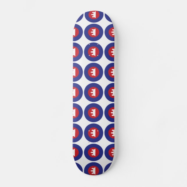 Cambodian Roundel Skateboard (Vorderseite)