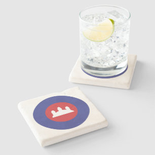 Cambodian Roundel Steinuntersetzer