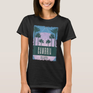Cambria California CA Vintag Vaporwave Retro 80er T-Shirt