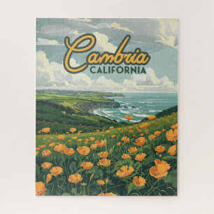 Cambria California Mohnblumen Blumen Pazifikküste Puzzle