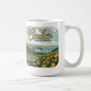 Cambria California Poppies Blume Pazifikküste Kaffeetasse
