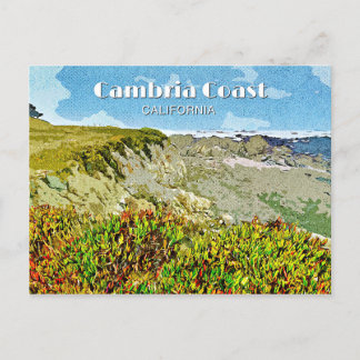 Cambria-Küste Feiertagspostkarte