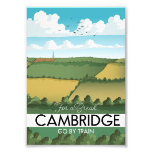 Cambridge-Bahnreiseplakat Fotodruck