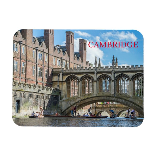 Cambridge Bridge of Sights View Kühlschrankmagnet Magnet (Horizontal)