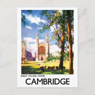 Cambridge, King's College Kapelle, Vereinigtes Kön Postkarte