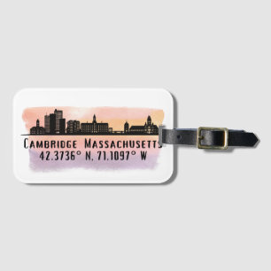 Cambridge MA City Skyline Gepäckanhänger