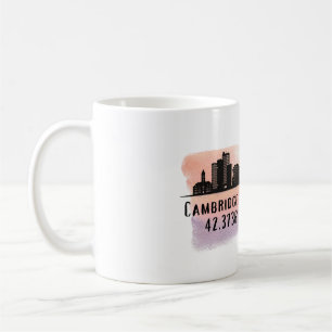 Cambridge MA City Skyline Kaffeetasse