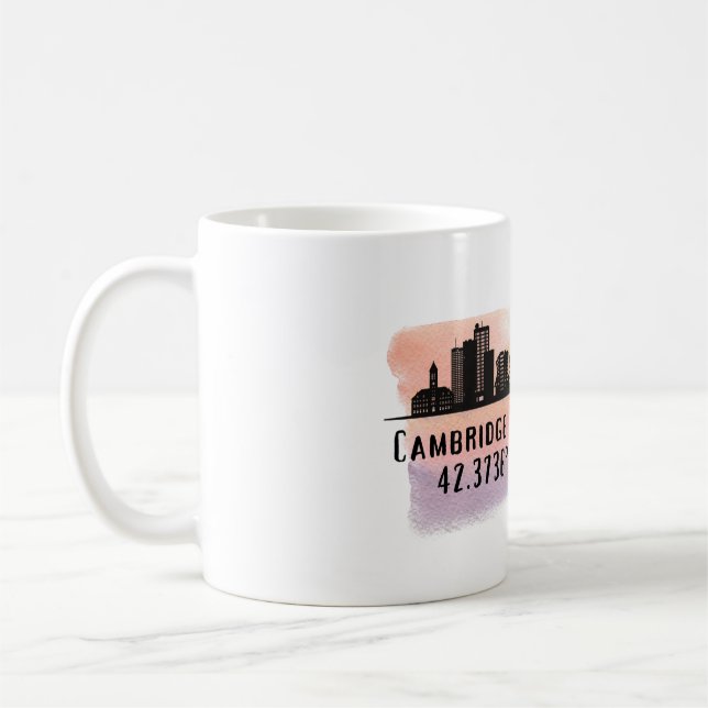 Cambridge MA City Skyline Kaffeetasse (Links)