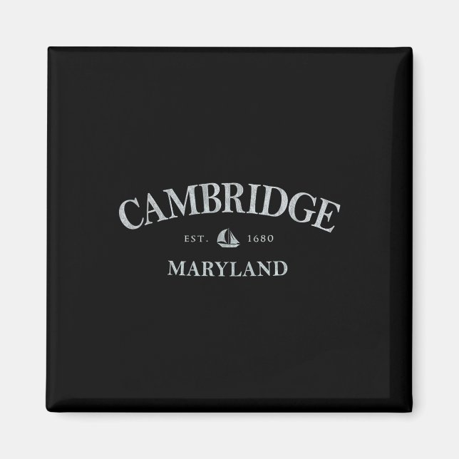 Cambridge Maryland _ Cambridge Md Segelboot  Magnet (Vorne)