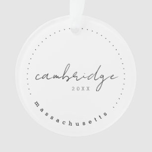 Cambridge, Massachusetts Travel Vereinigte Staaten Ornament