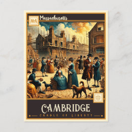 Cambridge, Massachusetts | VINTAG Postkarte