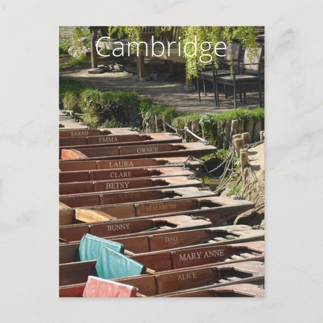 Cambridge Postkarte (Vorderseite)