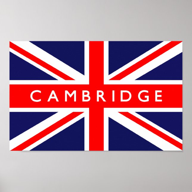 Cambridge UK Flag Poster (Vorne)