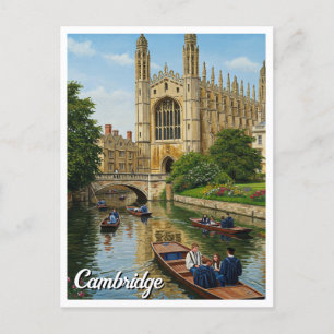 Cambridge University England Reisejagd Postkarte