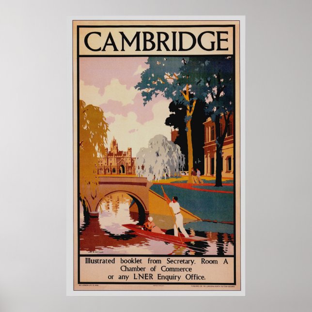 Cambridge Vintage Poster (Vorne)