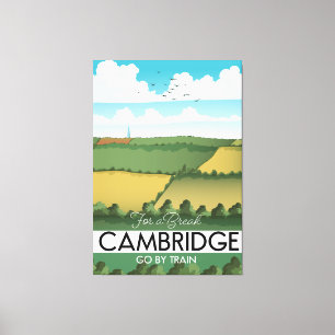 Cambridge Zug Reiseplakat Leinwanddruck