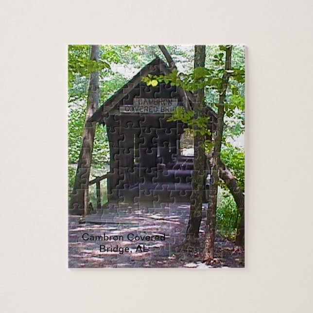 Cambron Covered Bridge, Madison Landkreis, Alabama Puzzle (Vertikal)
