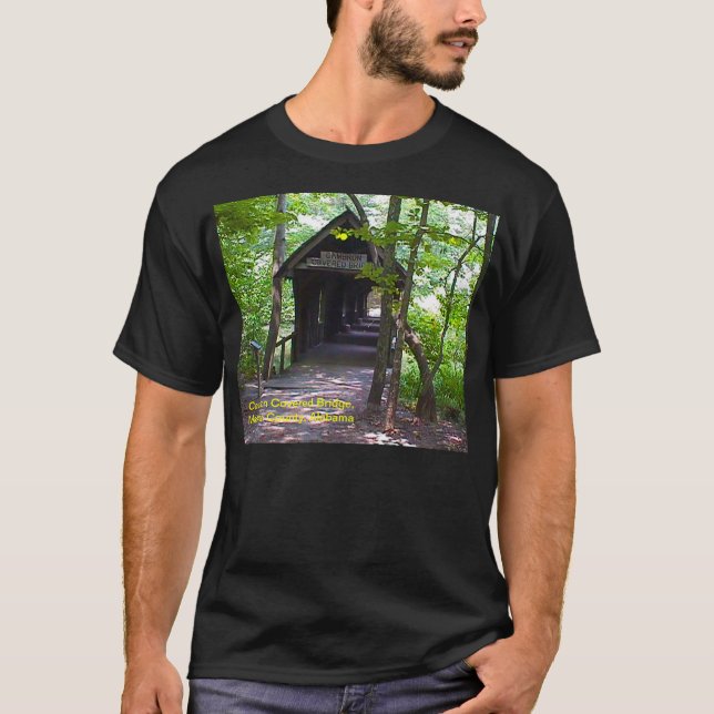 Cambron Covered Bridge, Madison Landkreis, Alabama T-Shirt (Vorderseite)
