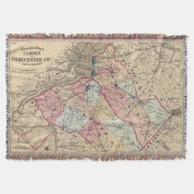 Camden, Gloucester-Landkreise, NJ Decke (Vorderseite)