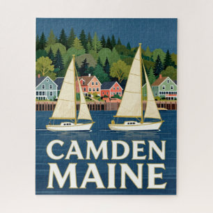 Camden Maine Hafen Reise Puzzle