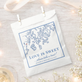 Camden Maine Map Liebe ist süß Geschenktütchen