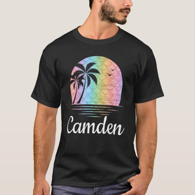 Camden Maine Mermaid Beach Vacation Family Matchin T-Shirt (Vorderseite)