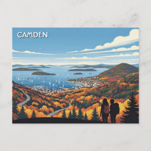 Camden Maine Reise Postkarte
