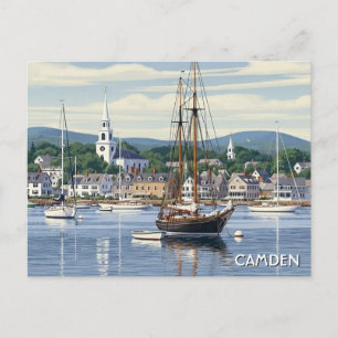 Camden Maine Reise Postkarte