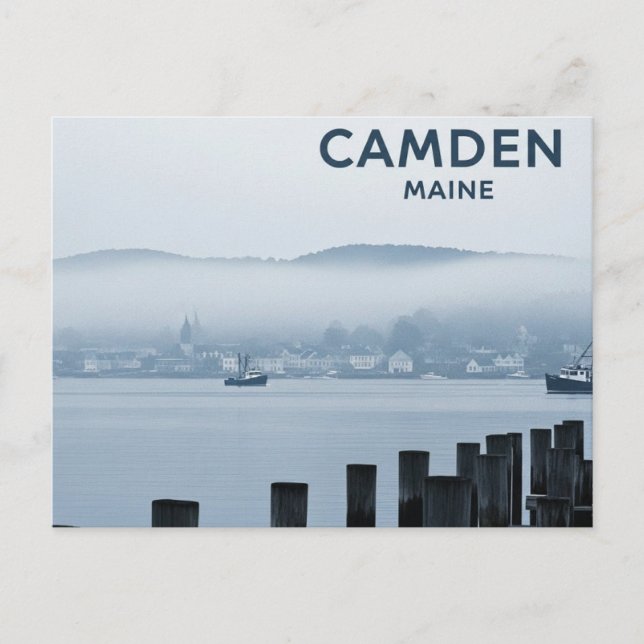 Camden Maine Reise Postkarte (Vorderseite)