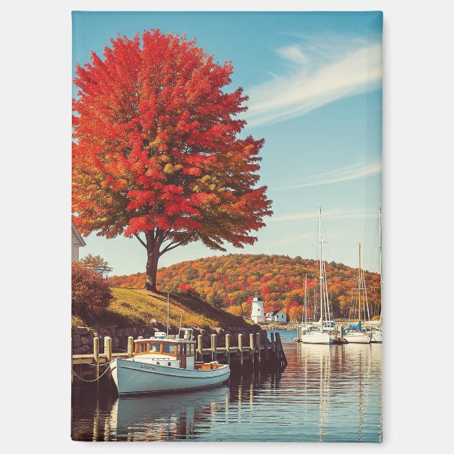 Camden Maine Travel Magnet (Vorderseite)