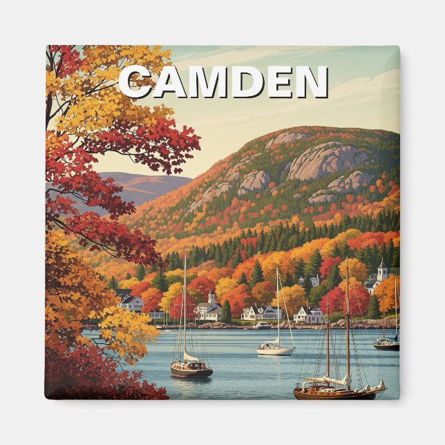 Camden Maine Travel Magnet (Vorne)