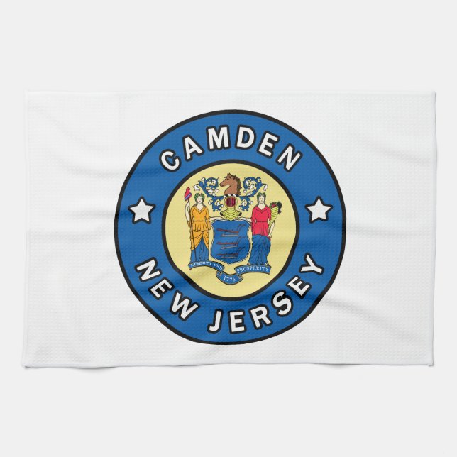 Camden New Jersey Geschirrtuch (Horizontal)