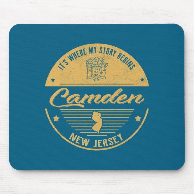 Camden New Jersey Its Where My Story Begins  Mousepad (Vorne)