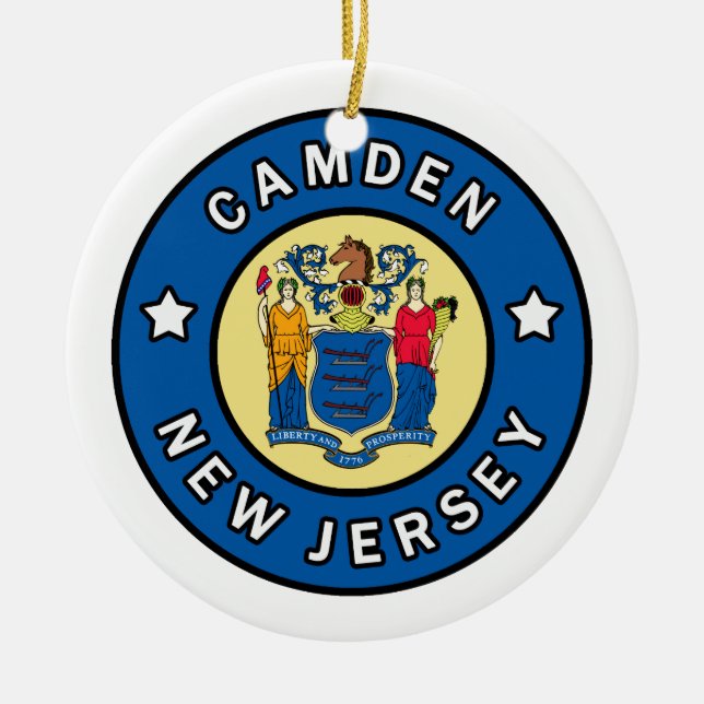 Camden New Jersey Keramik Ornament (Vorne)