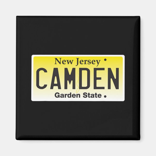 Camden New Jersey Nj Hometown License Plate Graphi Magnet (Vorne)