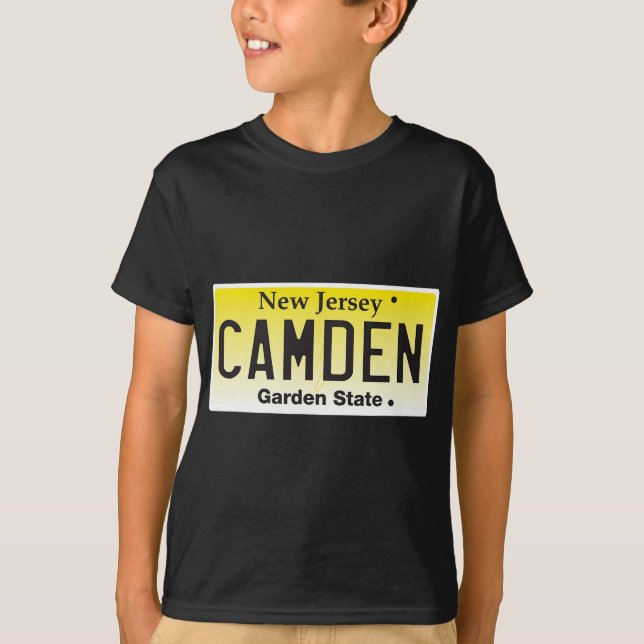 Camden New Jersey Nj Hometown License Plate Graphi T-Shirt (Vorderseite)
