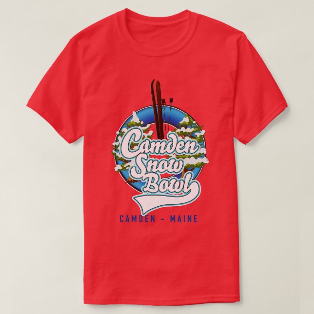 Camden Snow Bowl ski T-Shirt (Design vorne)