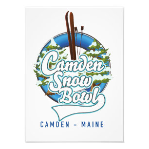 Camden Snow Bowl Skilogo. Fotodruck