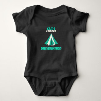 Came Camped Sunburned Desert Camping Baby Strampler