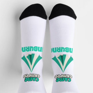 Came Camped Sunburned Desert Camping Socken