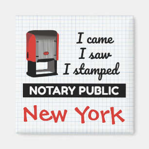 Came Saw gestempelte Notary Public Briefmarke New  Magnet