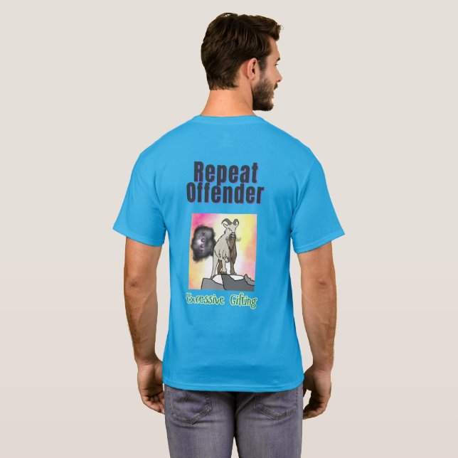 Camedian Repeat Offender Custom T Shirt (Schwarz voll)