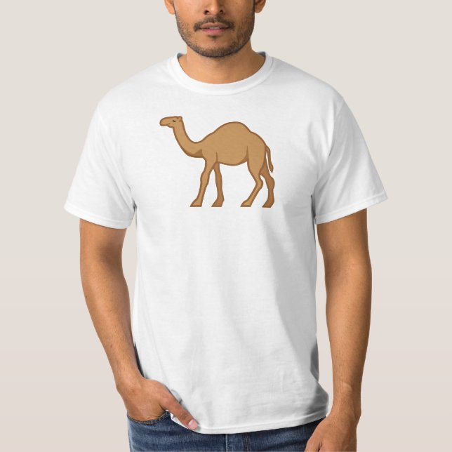 Camel am Heart Emoji Logo individuell anpassbare C T-Shirt (Vorderseite)