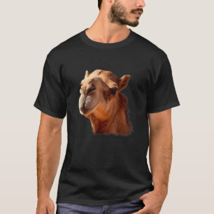 Camel Animal Distincincinction Face Large Mammal H T-Shirt