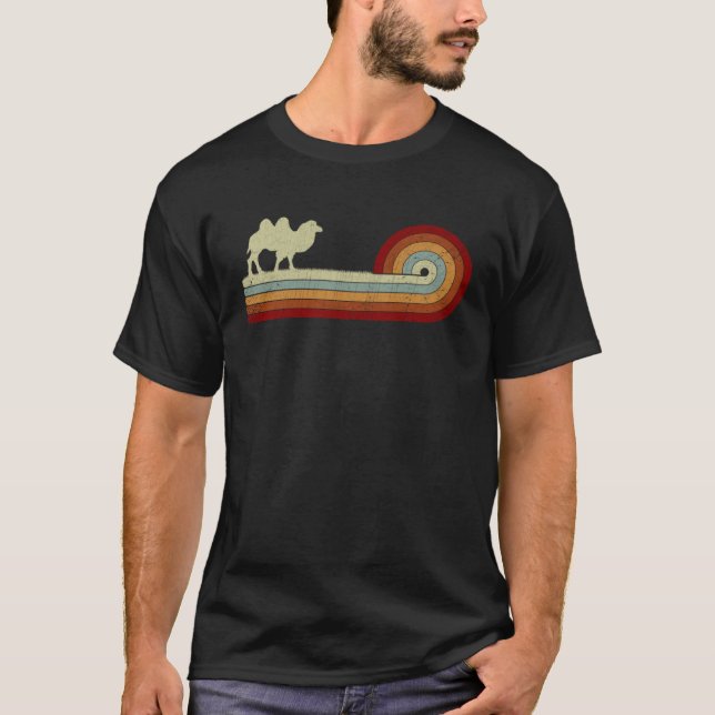 Camel Animal  Men Women Retro Style Distressed T-Shirt (Vorderseite)