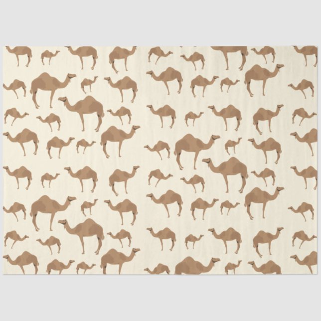 Camel Animal Pattern Seidenpapier (Vorderseite)