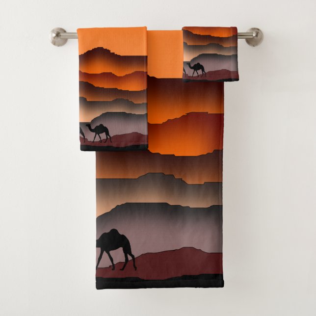 Camel Bath Handtuch Set Sunset Wüste (Insitu)